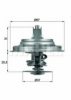 BEHR TX 25 87D Thermostat, coolant